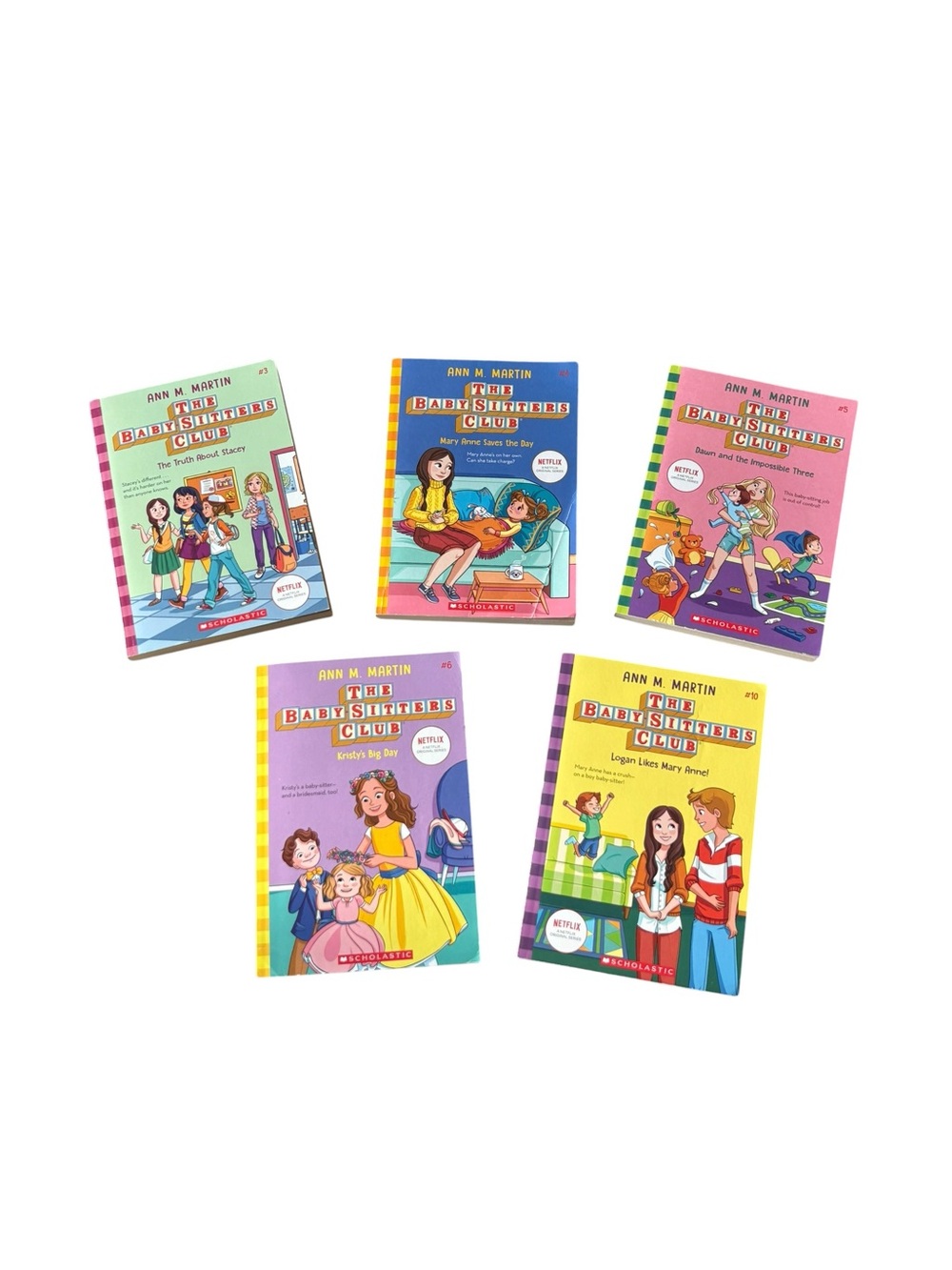 The Baby-Sitters Club 5 Book Set Netflix Editions Ann M Martin Scholastic